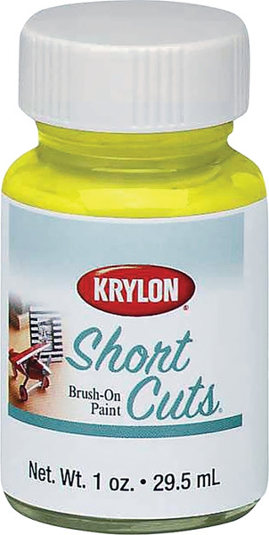 Krylon KSCB008 Brush-On Paint, High-Gloss, Sun Yellow, 1 oz, Bottle [SKU: ORG9152869]
