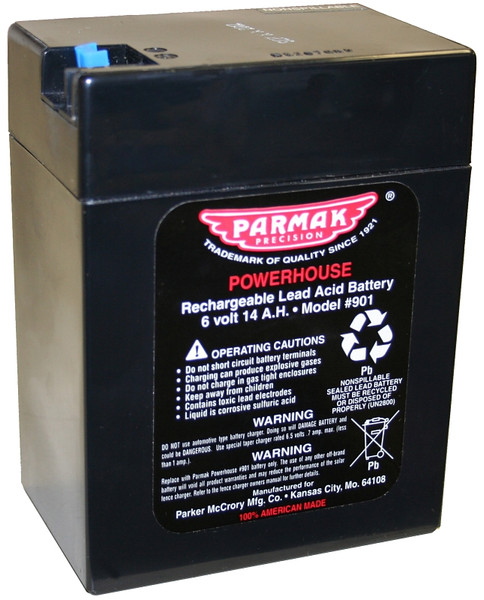 Parmak 901 Gel Battery, Black, For: DF-SP-LI Solar Powered Fencers [SKU: ORG0410597]