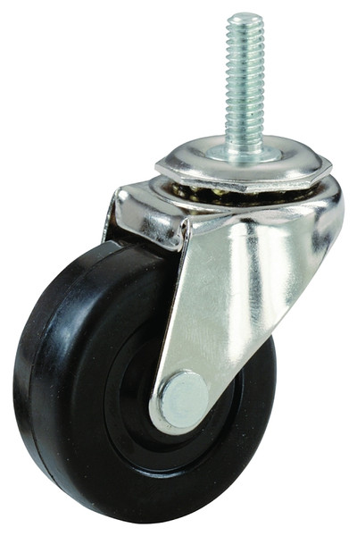 Shepherd Hardware 9194 Swivel Caster, 2 in Dia Wheel, Rubber Wheel, 80 lb [SKU: ORG6830517]