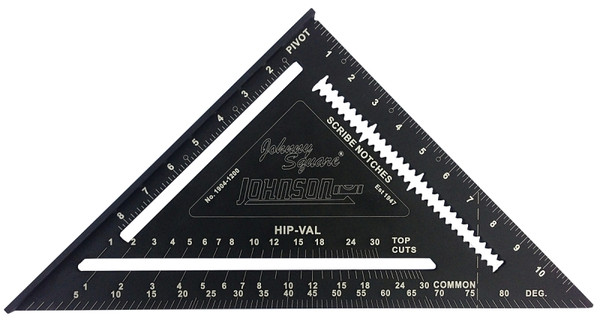 Johnson 1904-1200 Rafter Square, Aluminum, 12 in L [SKU: ORG7117872]