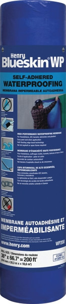Henry HEWPB200937 Self-Adhesive Waterproofing Membrane, 200 sq-ft Coverage Area [SKU: ORG1772748]