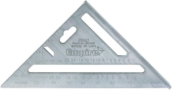 Empire 2990 Rafter Square, Aluminum, 7 in L [SKU: ORG1965912]