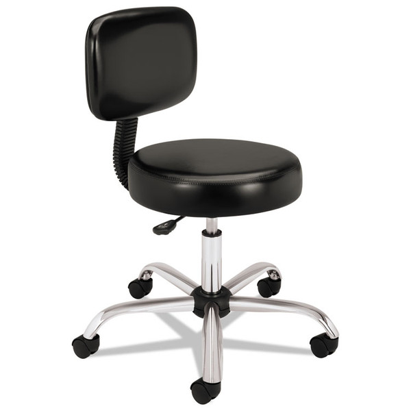 Adjustable Task/Lab Stool, Supports Up to 250 lb, 17.25" to 22" Seat Height, Black Seat/Back, Steel Base [SKU: HONMTS11EA11]