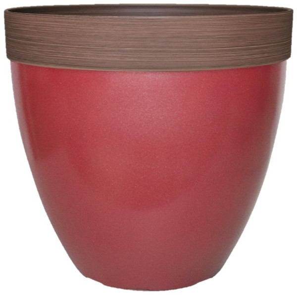 Southern Patio HDR-077084 Hornsby Planter, Resin, Red [SKU: ORG0942250]