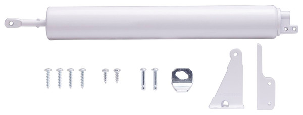 ProSource 16027-UW-PS Door Closer, 1-1/2 in Diameter Tube Dia Rod, 16-1/2 in L, Aluminum Tube, White, 90 deg Opening [SKU: ORG0760090]