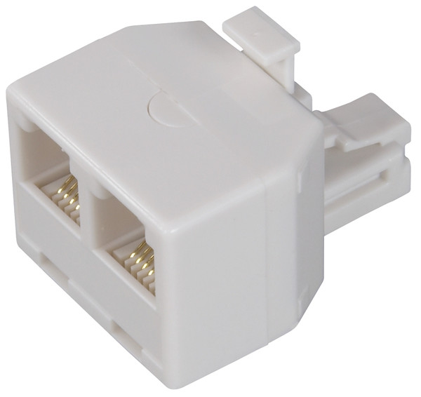 Zenith TS1001SPJ2W Telephone Splitter, 2 -Port/Way, White [SKU: ORG6316640]