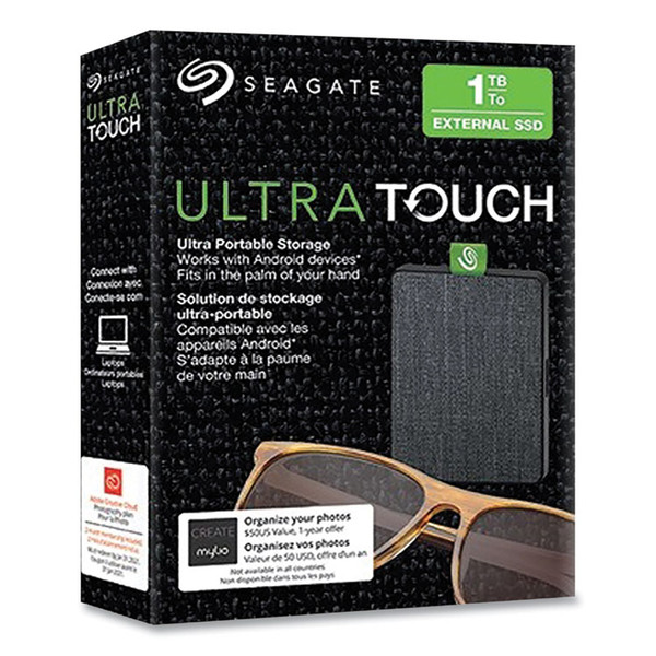 Backup Plus Ultra Touch External Hard Drive, 1 TB, USB 3.0, Black [SKU: SGTSTJW1000401]