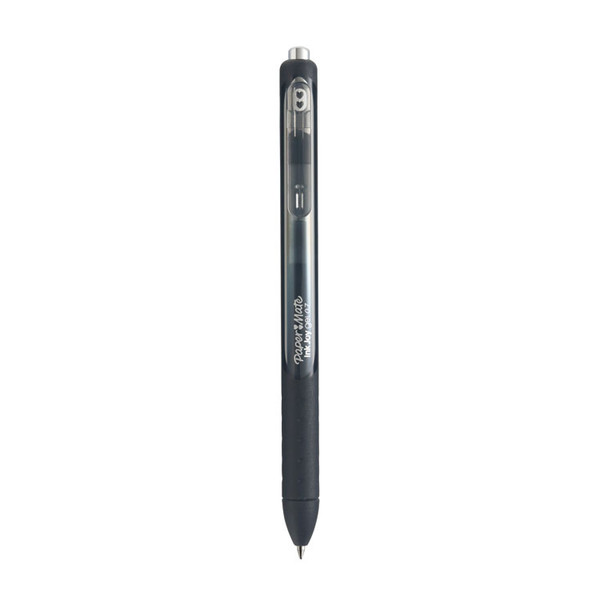 InkJoy Gel Pen, Retractable, Medium 0.7 mm, Black Ink, Black Barrel, Dozen [SKU: PAP1951719]