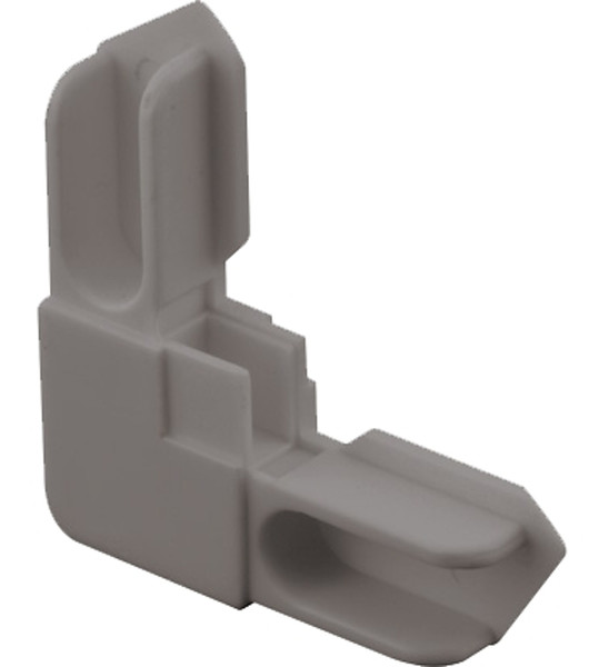 Make-2-Fit PL-14312 Window Frame Corner, 3/8 in W, Plastic, Gray [SKU: ORG9183856]