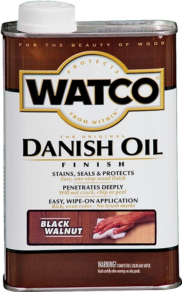 WATCO 65351 Danish Oil, Black/Walnut, Liquid, 1 pt, Can [SKU: ORG6541197]