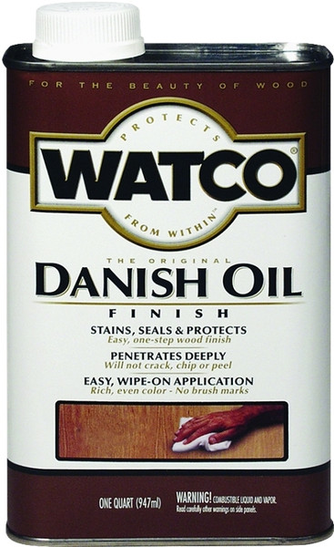 WATCO 65241 Danish Oil, Cherry, Liquid, 1 qt, Can [SKU: ORG8662850]