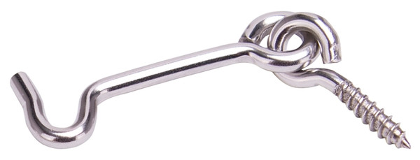 ProSource Gate Hook and Eye, 1/8 in Dia Wire, 2 in L, Stainless Steel [SKU: ORG7111776]