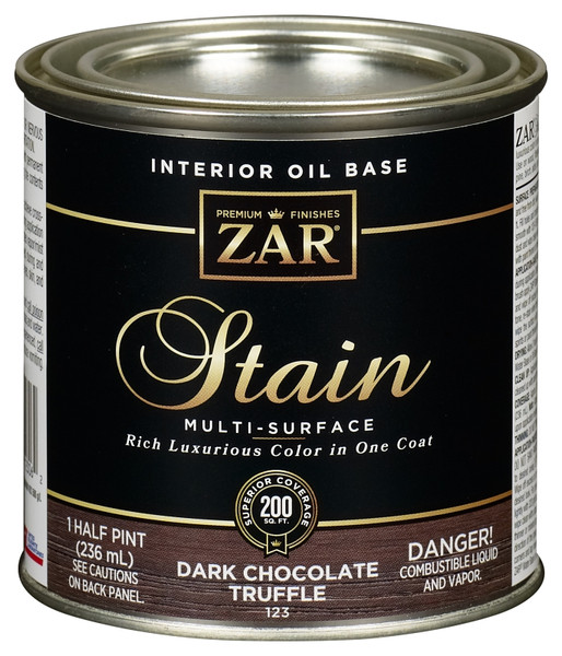 ZAR 12306 Wood Stain, Moorish Teak, Liquid, 0.5 pt, Can [SKU: ORG6632970]