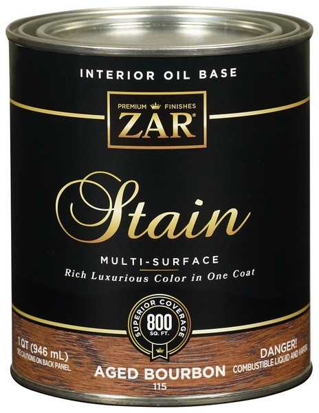 ZAR 11512 Wood Stain, Modern Walnut, Liquid, 1 qt, Can [SKU: ORG6633481]