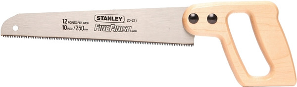 STANLEY 20-221 Handsaw, 10 in L Blade, 11 TPI, Contour-Grip Handle, Wood Handle [SKU: ORG6227847]