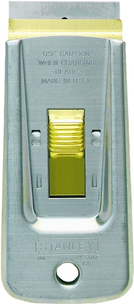 STANLEY 28-500 Razor Blade Scraper, 1-1/2 in W Blade, Single-Edge Blade, HCS Blade, Steel Handle, Ergonomic Handle [SKU: ORG6731020]