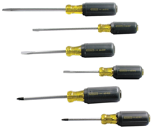 SCREWDRIVER SET 6PC VINLY HNDL [SKU: ORG6163539]