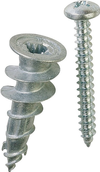 Buildex E-Z Ancor 29503 Hollow Wall Anchor, 1-1/4 in L, Zinc, Zinc, 50 lb [SKU: ORG1364512]