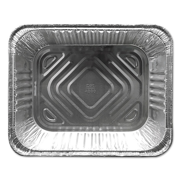 Aluminum Steam Table Pans, Half-Size Deep120 oz., 2.56" Deep, 10.38 x 12.75, 100/Carton [SKU: DPKFS4200XX]