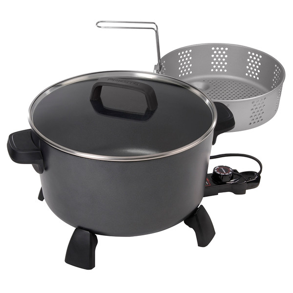 Presto 06009 Kitchen Kettle Multi-Cooker, 10 qt Capacity, 120 VAC, 1800 W, Aluminum [SKU: ORG7385842]