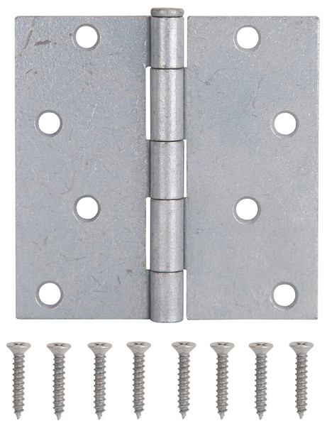 ProSource LR-046-PS Utility Hinge, Steel, Galvanized, Removable Pin, Full Mortise Mounting, 70 (Pair) lb [SKU: ORG2917144]