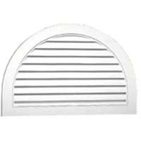 Duraflo 626095-00 Gable Vent, 22-1/2 in L, 33-3/4 in W, Vinyl, White [SKU: ORG6144059]