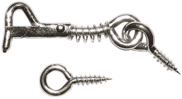 ProSource Gate Hook and Eye, 1/8 in Dia Wire, 2 in L, Steel [SKU: ORG7111800]