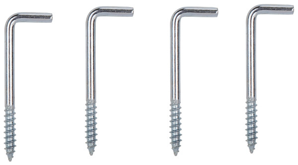 ProSource Screw Hook, 9/16 in Opening, 4.5 mm Thread, 2-1/4 in L, Steel, Zinc [SKU: ORG5831524]