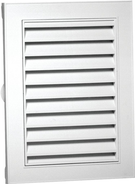 Duraflo 626075-00 Gable Vent, 21-1/8 in L, 15.14 in W, Polypropylene, White [SKU: ORG2209773]