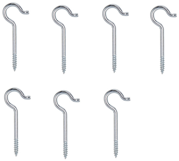 ProSource LR-307-PS Ceiling Hook, 10 lb Working Load, Steel, Silver, Zinc [SKU: ORG5793732]