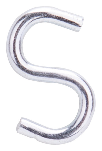 ProSource LR369 S-Hook, 20 lb Working Load, 0.118 in Dia Wire, Steel, Zinc [SKU: ORG4772117]