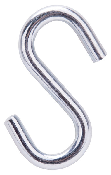 ProSource LR373 S-Hook, 100 lb Working Load, 0.229 in Dia Wire, Steel, Zinc [SKU: ORG7696677]