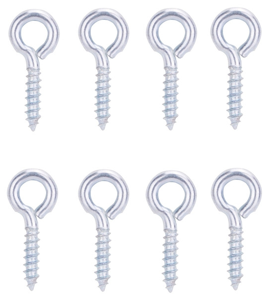 ProSource LR-225-PS Screw Eye, 3.3 mm Dia Wire, 4.3 mm Thread, 19/32 in L Thread, 1-3/16 in OAL, 57 lb Working Load [SKU: ORG5856406]