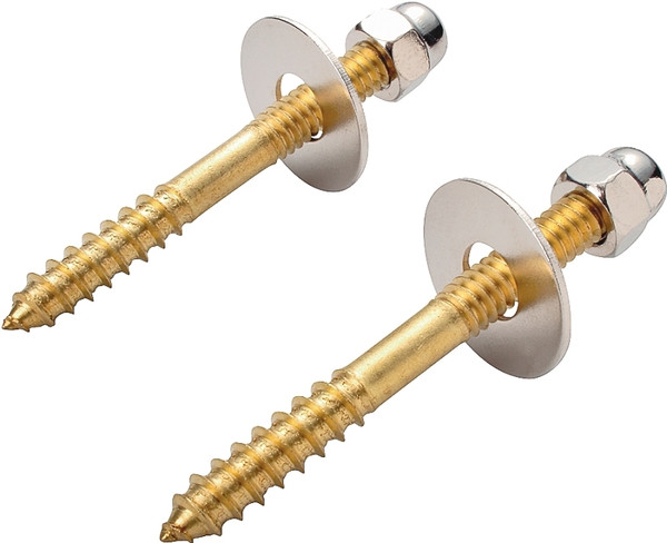 ProSource Screw Set, Brass, For: Use to Attach Toilet to Flange [SKU: ORG2022986]