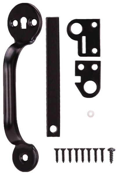 ProSource 33124PKS-PS Thumb Latch, 1/2 in Bolt Head, 4-1/4 in L Bolt, Steel, Powder-Coated [SKU: ORG1127562]