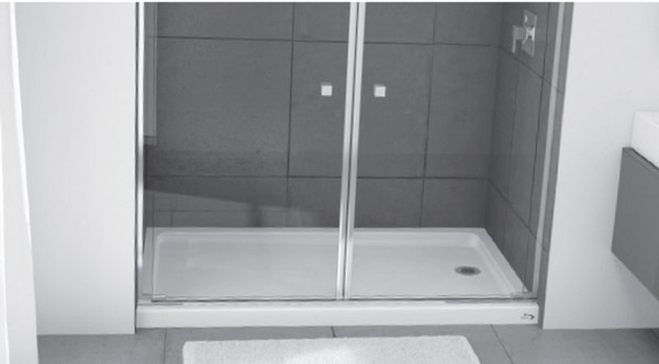 BOOTZ 010-1101-00 Shower Base, 60 in L, 32 in W, 5 in H, Steel, White, Alcove Installation [SKU: ORG1079763]