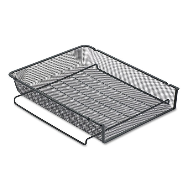 Mesh Stackable Front Load Tray, 1 Section, Letter Size Files, 8.5" x 11", Black [SKU: ROL22211ELD]