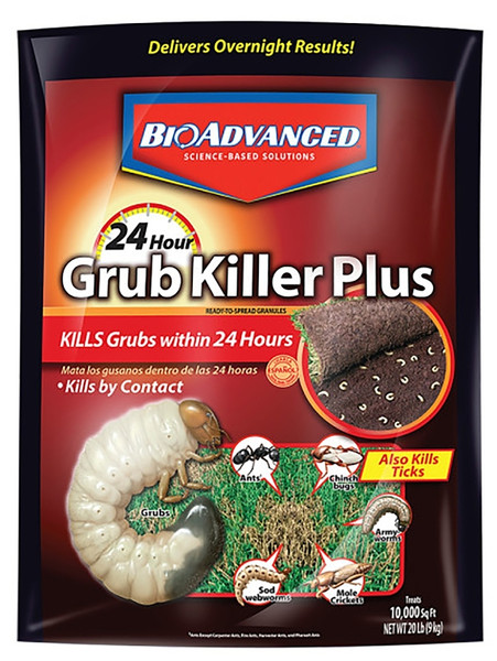 BioAdvanced 700745S Grub Killer, Granular, Spreader Application, 20 lb Bag [SKU: ORG2859833]