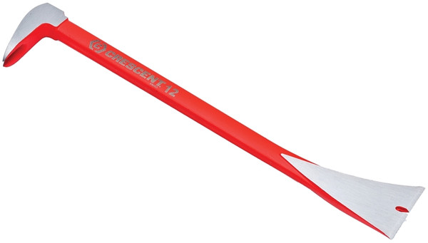 Crescent CODE RED Series MB12 Pry Bar, 12 in L, Ground Tip, Steel, Red, 3-1/4 in W [SKU: ORG6581581]