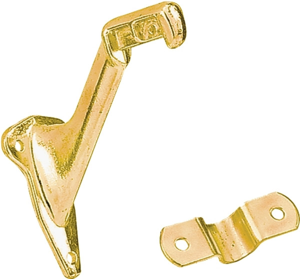 National Hardware N830-131 Handrail Bracket, Zinc, Polished Brass [SKU: ORG6172167]