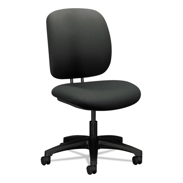 ComforTask Task Swivel Chair, Supports Up to 300 lb, 15" to 20" Seat Height, Iron Ore Seat/Back, Black Base [SKU: HON5901CU19T]