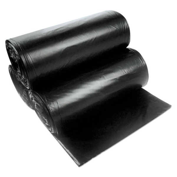 Linear Low Density Can Liners with AccuFit Sizing, 23 gal, 1.3 mil, 28" x 45", Black, 20 Bags/Roll, 10 Rolls/Carton [SKU: HERH5645PKR01]