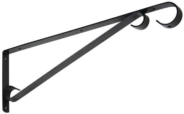 National Hardware V2656 Series N274-621 Plant Bracket/Sign Holder, 15 in L, Steel, Black [SKU: ORG7180623]