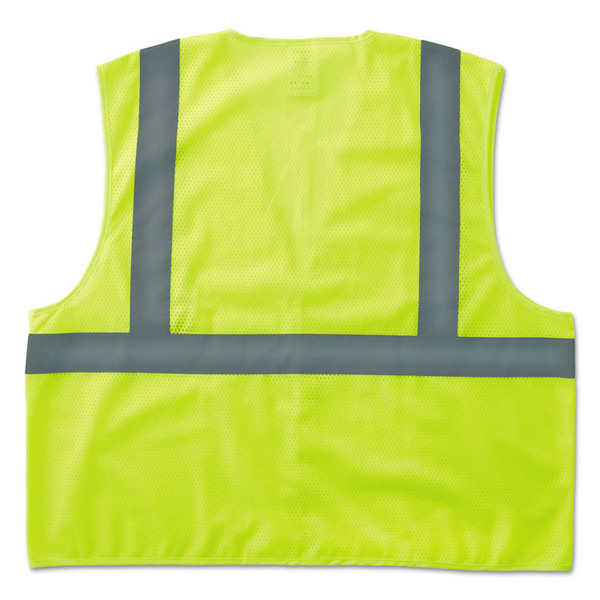 GloWear 8205HL Type R Class 2 Super Econo Mesh Safety Vest, 2X-Large to 3X-Large, Lime [SKU: EGO20977]