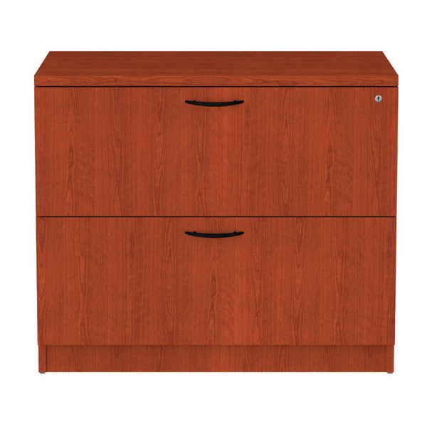 Alera Valencia Series Lateral File, 2 Legal/Letter-Size File Drawers, Medium Cherry, 34" x 22.75" x 29.5 [SKU: ALEVA513622MC]