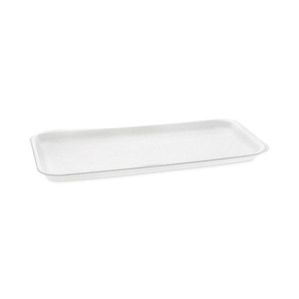 Supermarket Tray, #10S, 10.75 x 5.7 x 0.65, White, Foam, 500/Carton [SKU: PCT0TF110S00000]