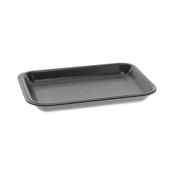 Supermarket Tray, #2, 8.2 x 5.7 x 0.91, Black, Foam, 500/Carton [SKU: PCT0TFB00200000]