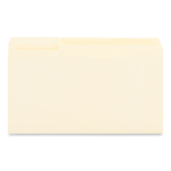 Interior File Folders, 1/3-Cut Tabs: Assorted, Legal Size, 9.5-pt Manila, 100/Box [SKU: UNV15213]