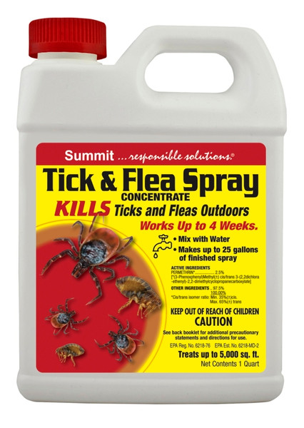 Summit 018-6 Tick and Flea Spray, Around the Home, 1 qt [SKU: ORG2203834]