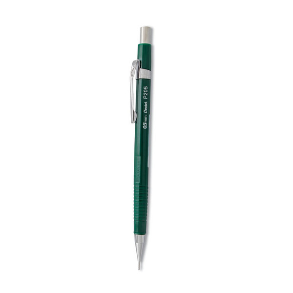 Sharp Mechanical Pencil, 0.5 mm, HB (#2.5), Black Lead, Green Barrel [SKU: PENP205D]